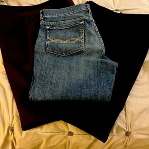 White House Black Market denim capris